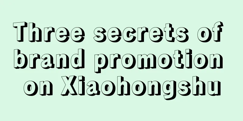 Three secrets of brand promotion on Xiaohongshu