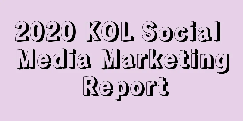 2020 KOL Social Media Marketing Report