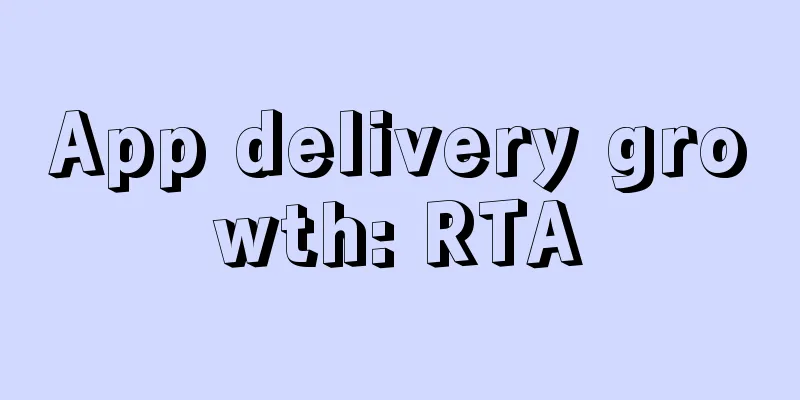 App delivery growth: RTA