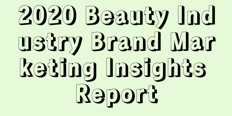 2020 Beauty Industry Brand Marketing Insights Report