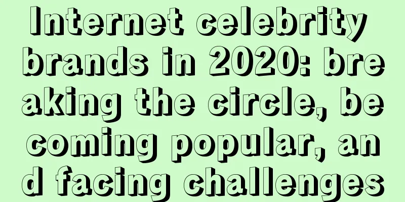 Internet celebrity brands in 2020: breaking the circle, becoming popular, and facing challenges