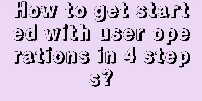 How to get started with user operations in 4 steps?