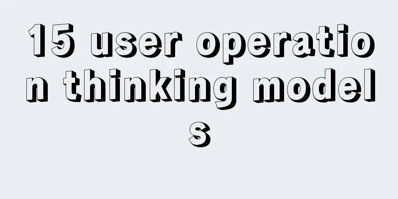 15 user operation thinking models