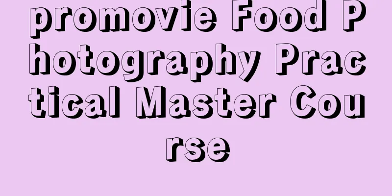 promovie Food Photography Practical Master Course