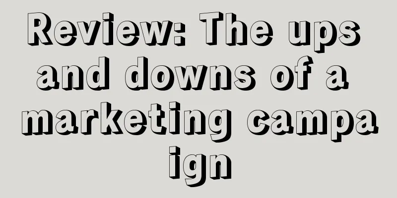 Review: The ups and downs of a marketing campaign