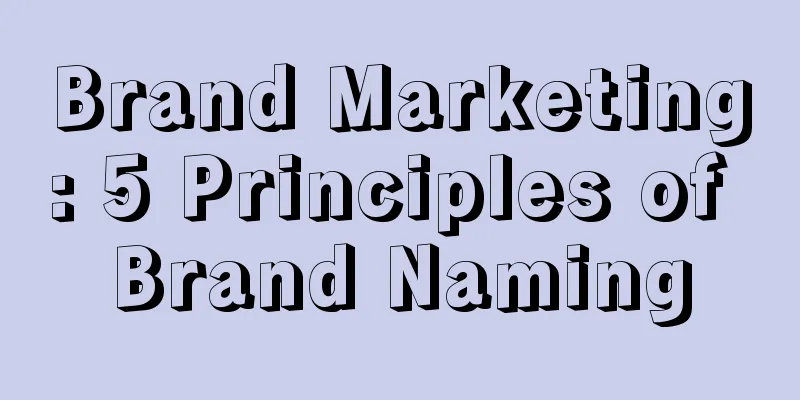 Brand Marketing: 5 Principles of Brand Naming