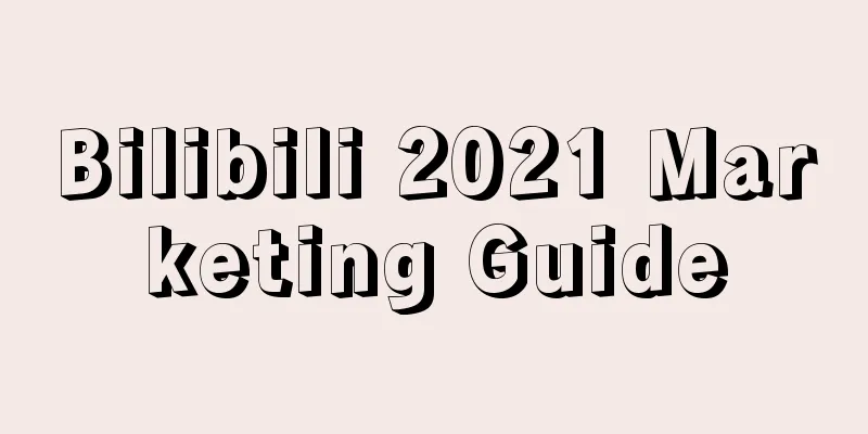 Bilibili 2021 Marketing Guide