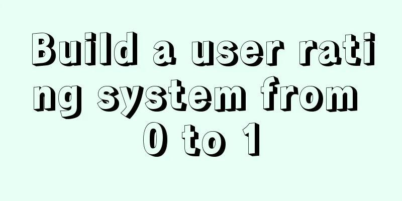 Build a user rating system from 0 to 1