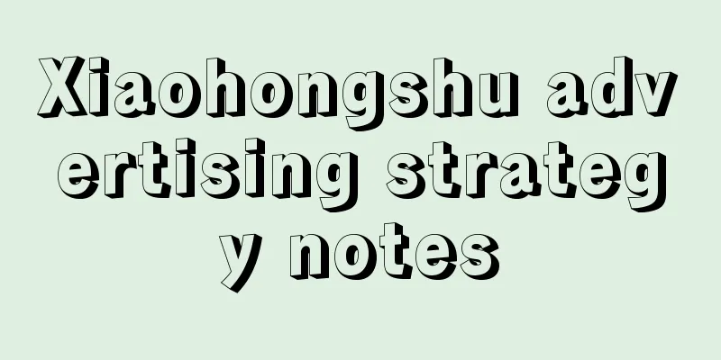 Xiaohongshu advertising strategy notes