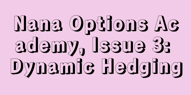 Nana Options Academy, Issue 3: Dynamic Hedging