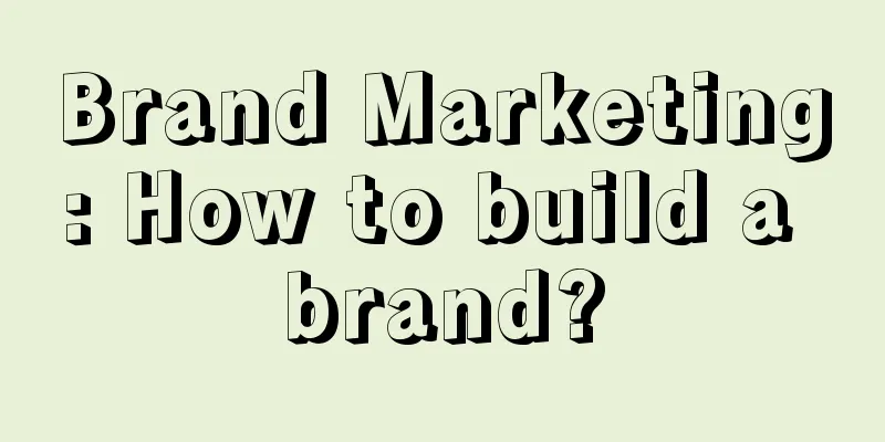 Brand Marketing: How to build a brand?