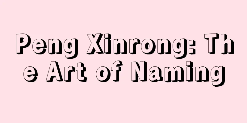 Peng Xinrong: The Art of Naming