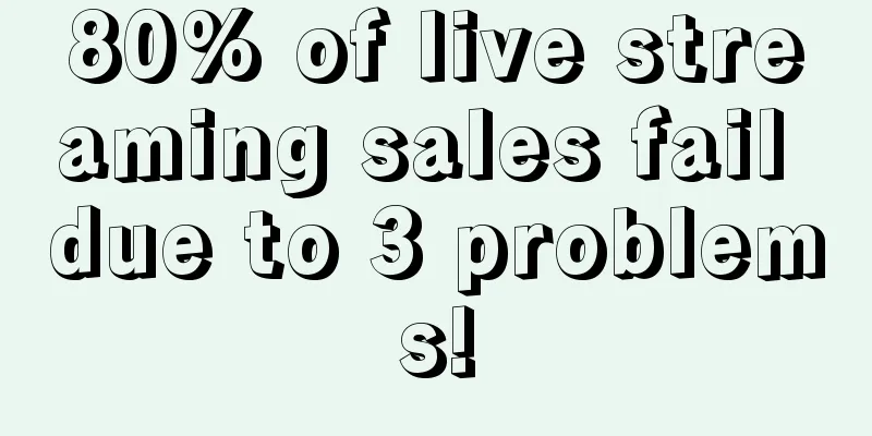 80% of live streaming sales fail due to 3 problems!