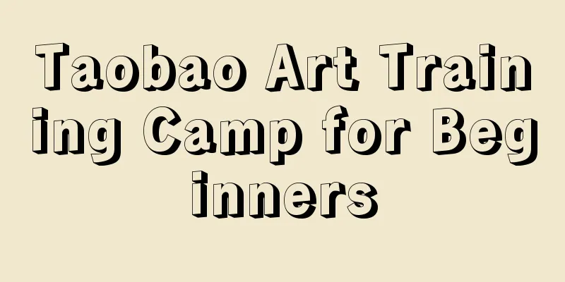 Taobao Art Training Camp for Beginners