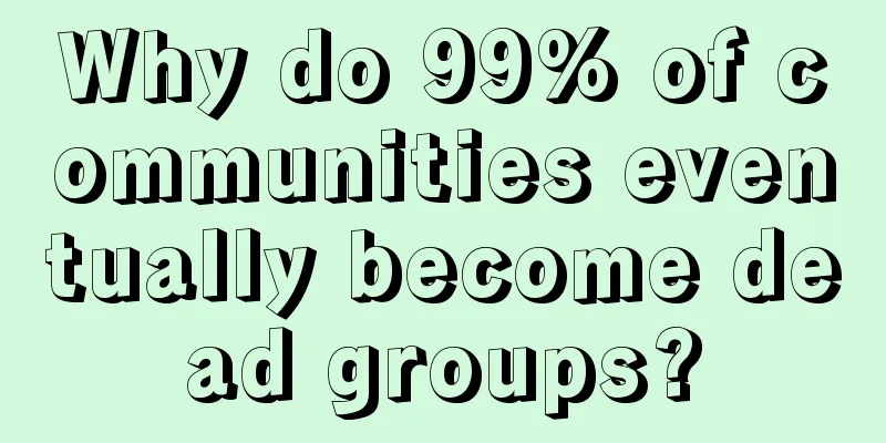 Why do 99% of communities eventually become dead groups?