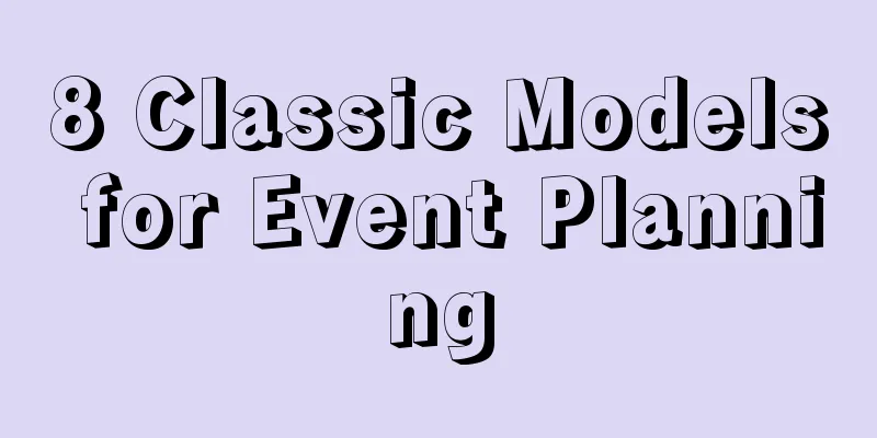 8 Classic Models for Event Planning