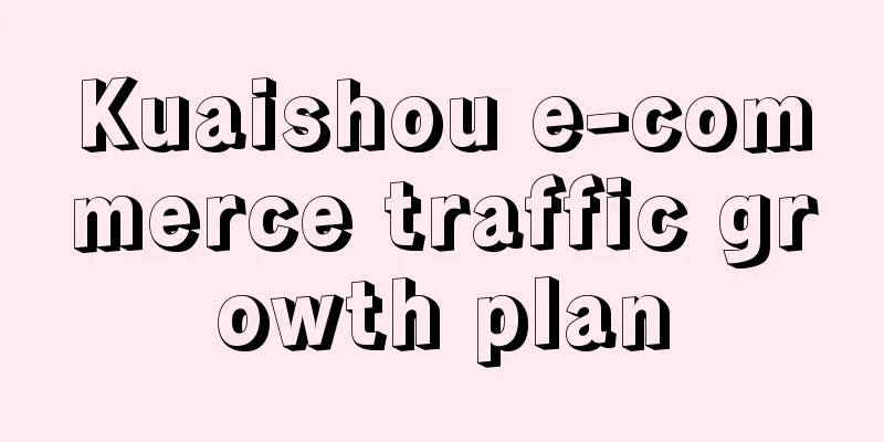 Kuaishou e-commerce traffic growth plan