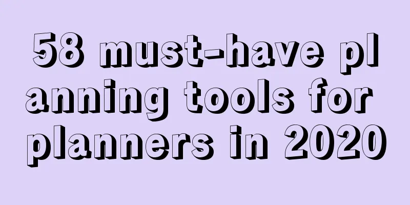 58 must-have planning tools for planners in 2020