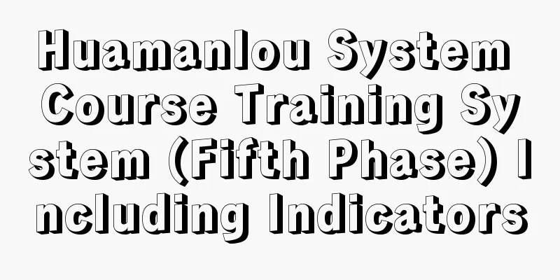 Huamanlou System Course Training System (Fifth Phase) Including Indicators