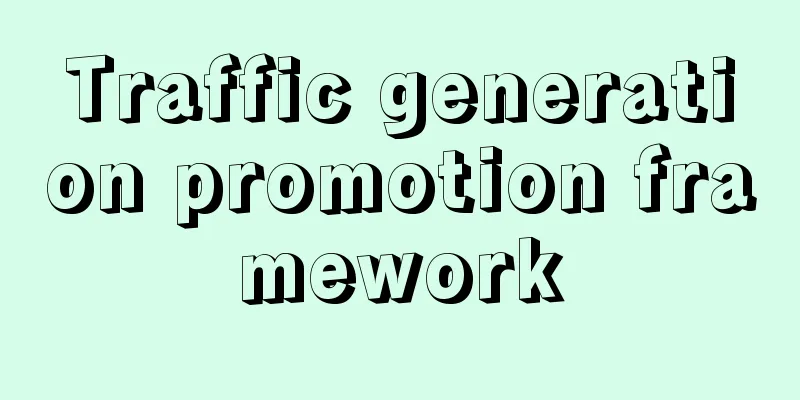 Traffic generation promotion framework