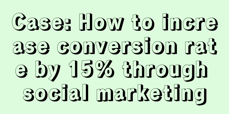 Case: How to increase conversion rate by 15% through social marketing