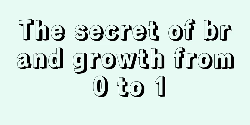 The secret of brand growth from 0 to 1