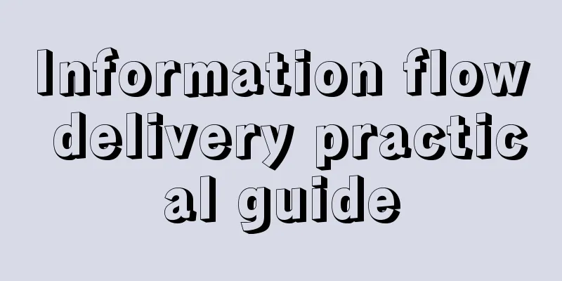 Information flow delivery practical guide