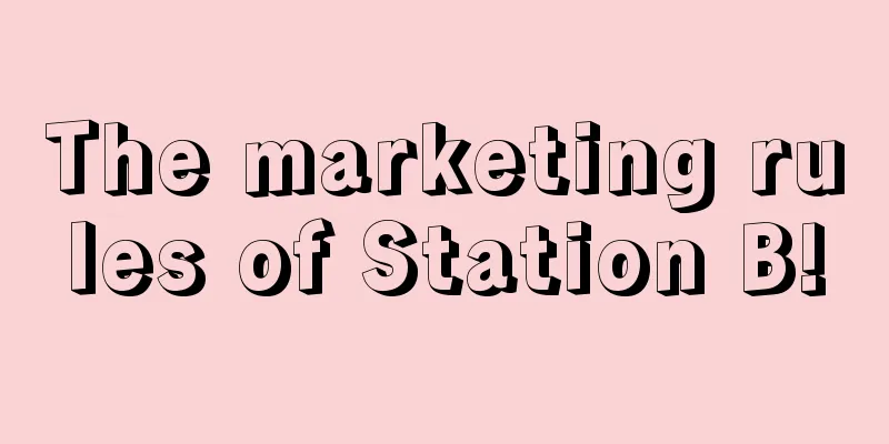 The marketing rules of Station B!