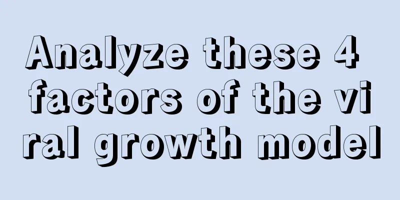 Analyze these 4 factors of the viral growth model