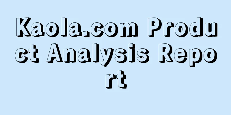 Kaola.com Product Analysis Report