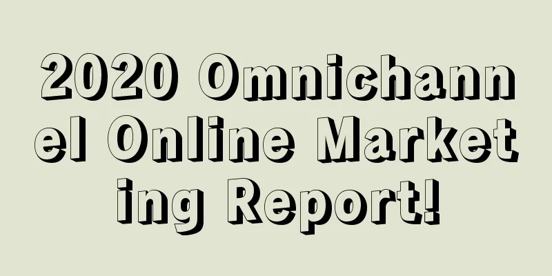 2020 Omnichannel Online Marketing Report!