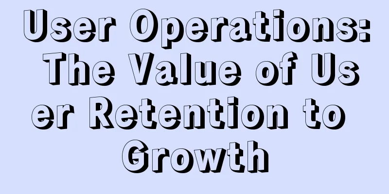 User Operations: The Value of User Retention to Growth