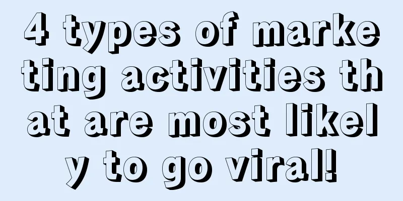 4 types of marketing activities that are most likely to go viral!