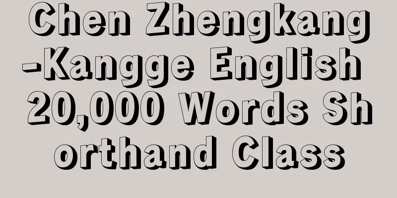 Chen Zhengkang-Kangge English 20,000 Words Shorthand Class