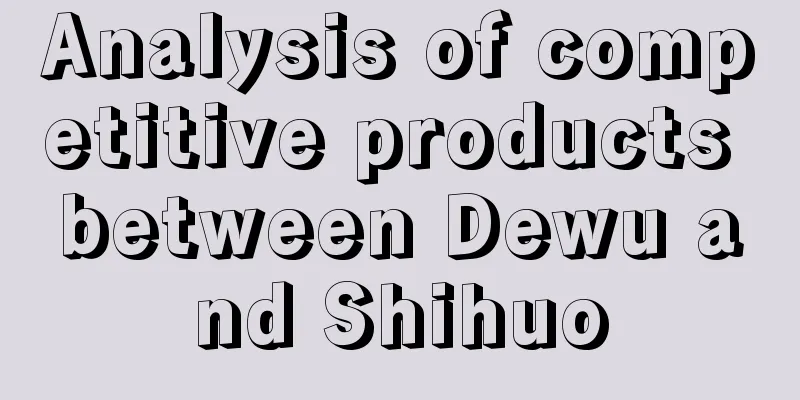 Analysis of competitive products between Dewu and Shihuo