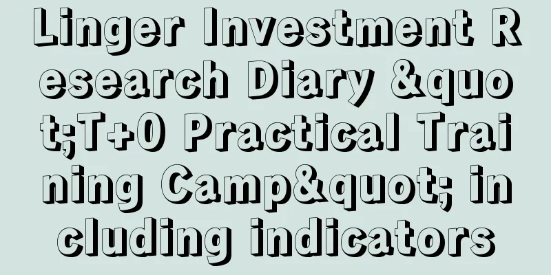 Linger Investment Research Diary "T+0 Practical Training Camp" including indicators