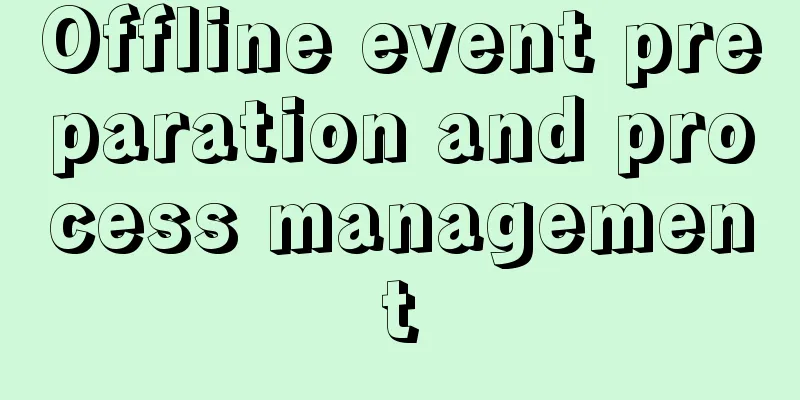 Offline event preparation and process management