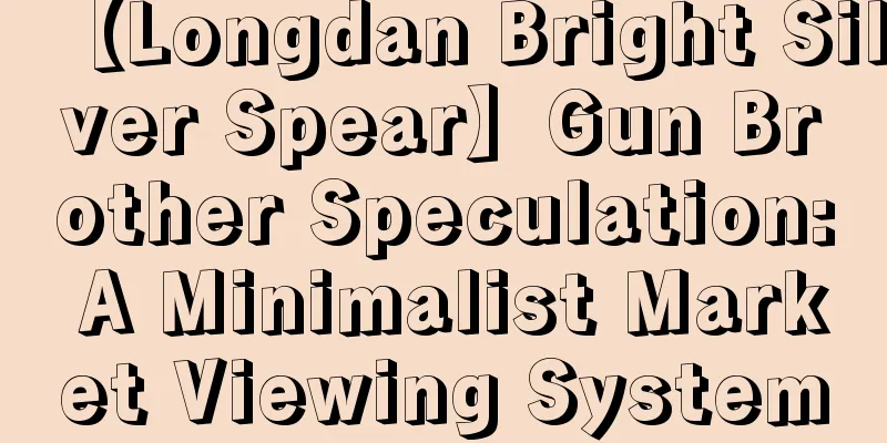 【Longdan Bright Silver Spear】Gun Brother Speculation: A Minimalist Market Viewing System