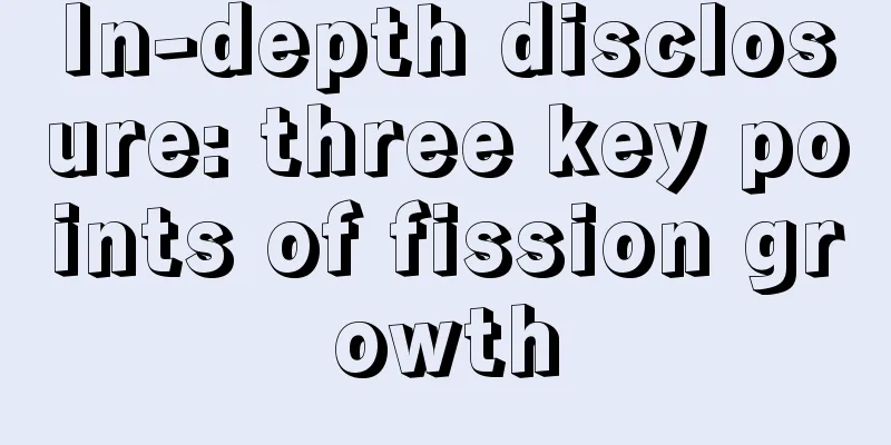 In-depth disclosure: three key points of fission growth