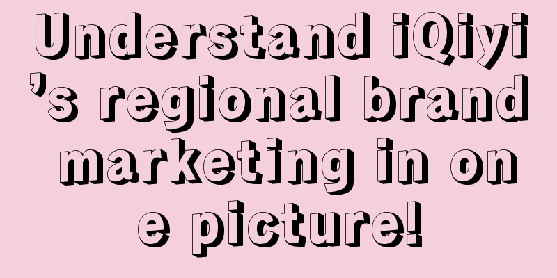 Understand iQiyi’s regional brand marketing in one picture!