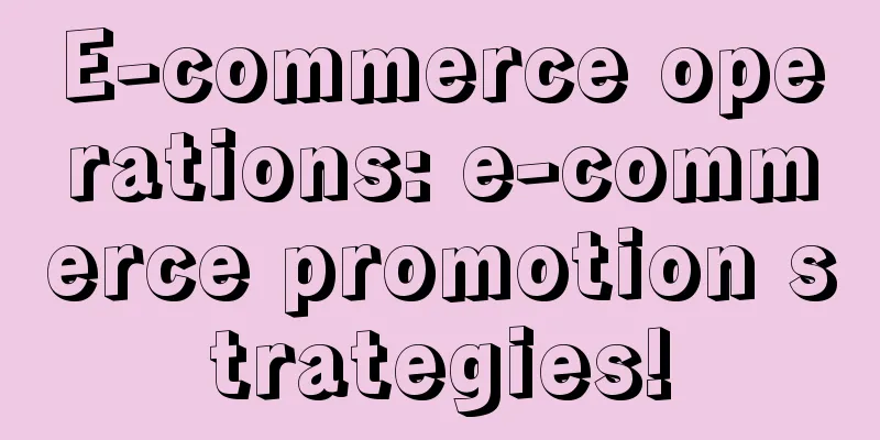 E-commerce operations: e-commerce promotion strategies!