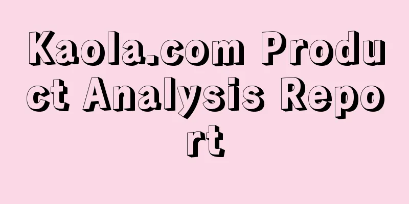 Kaola.com Product Analysis Report