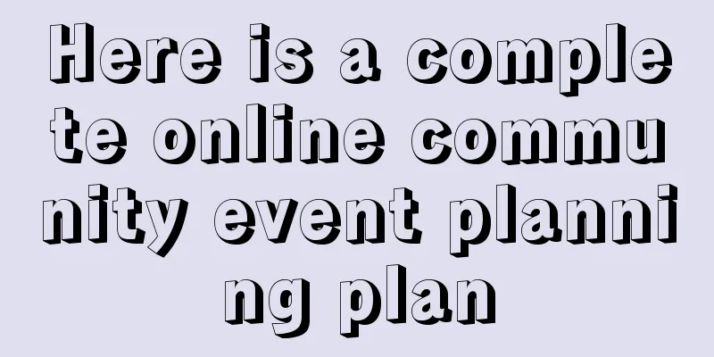 Here is a complete online community event planning plan