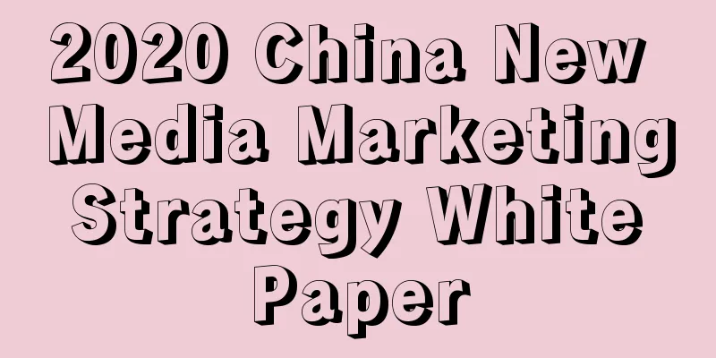 2020 China New Media Marketing Strategy White Paper