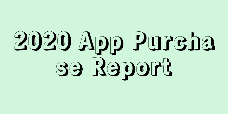 2020 App Purchase Report