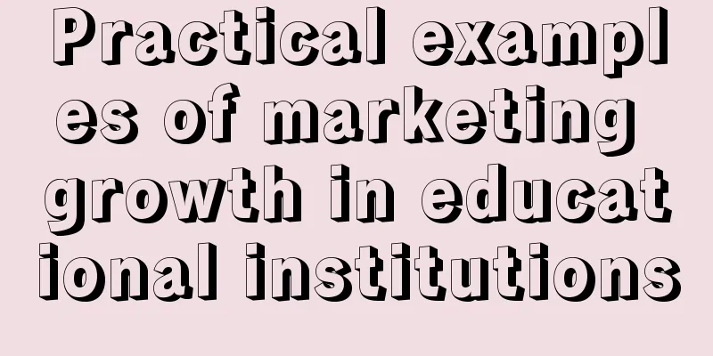 Practical examples of marketing growth in educational institutions