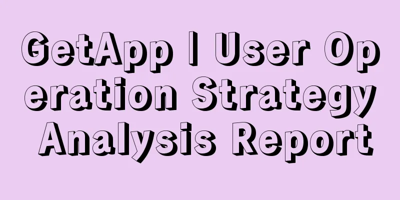 GetApp | User Operation Strategy Analysis Report