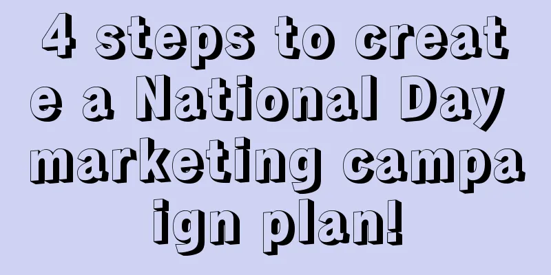 4 steps to create a National Day marketing campaign plan!