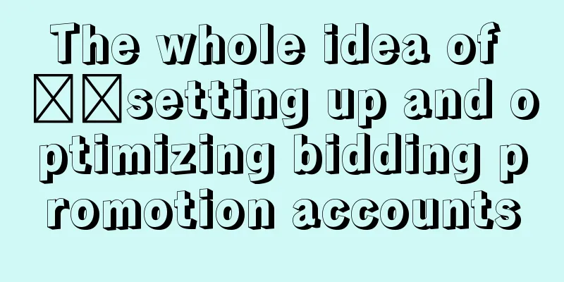 The whole idea of ​​setting up and optimizing bidding promotion accounts