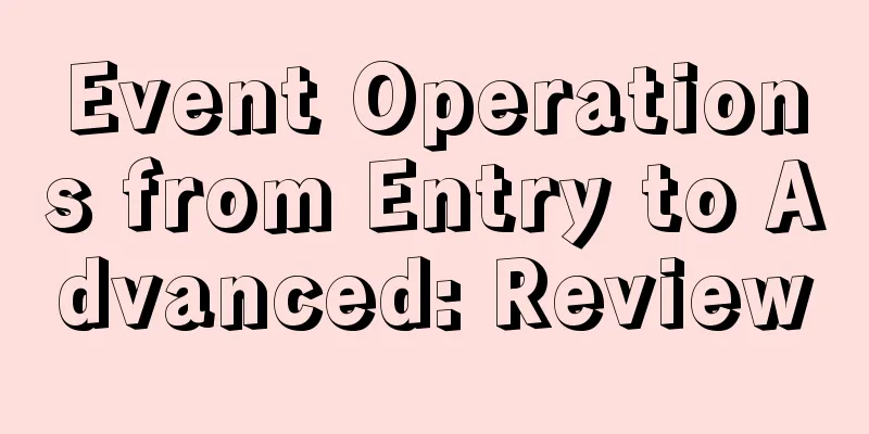 Event Operations from Entry to Advanced: Review